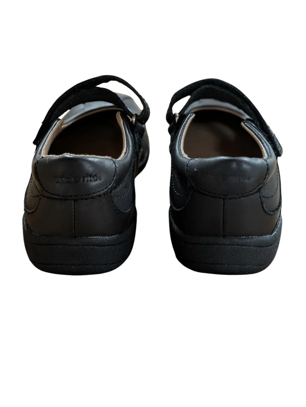 Stride Rite Claire Black Leather Mary Jane Flats Size 3.5